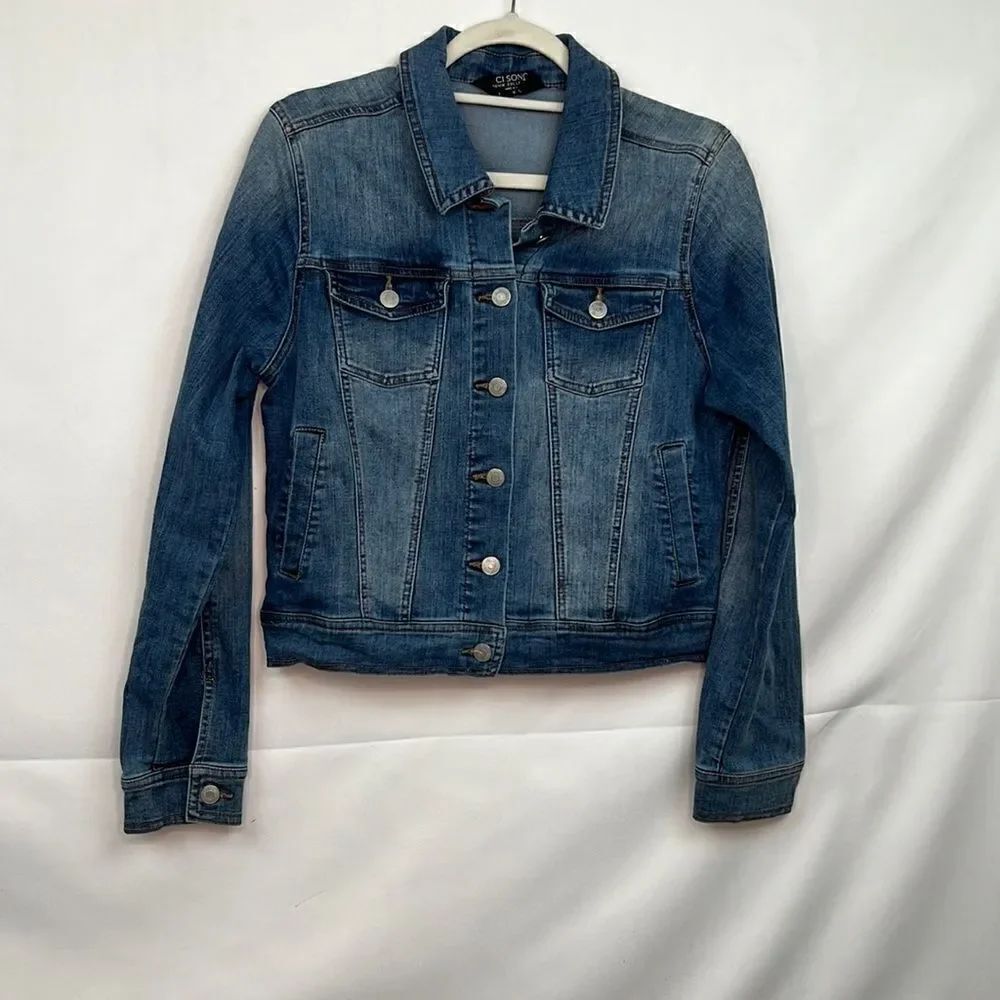 Ci Sono blue denim jean jacket size medium EUC
